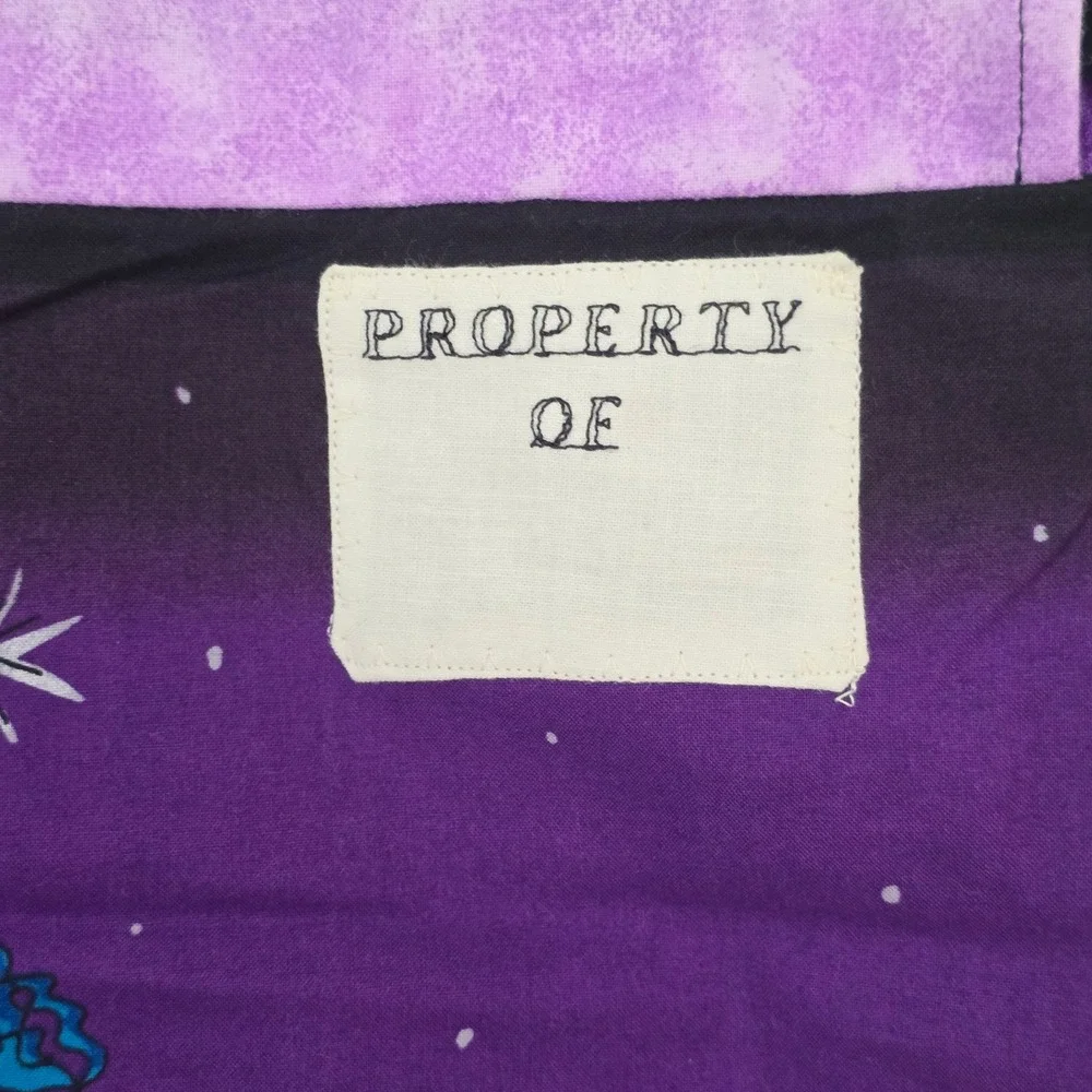 Handmade Cool Cats City Rooftop Novelty Print Laundry Storage Bag   whimsical